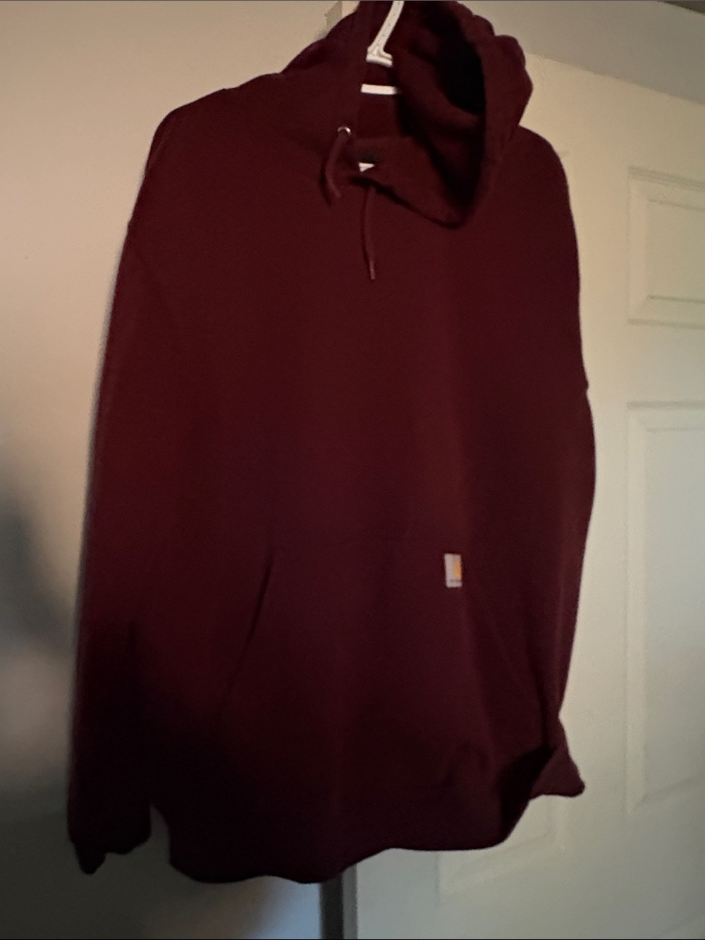 Carhartt Men's Burgundy Pullover Hoodie